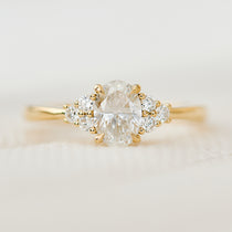 oval lab grown diamond ring