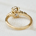 oval lab grown diamond ring