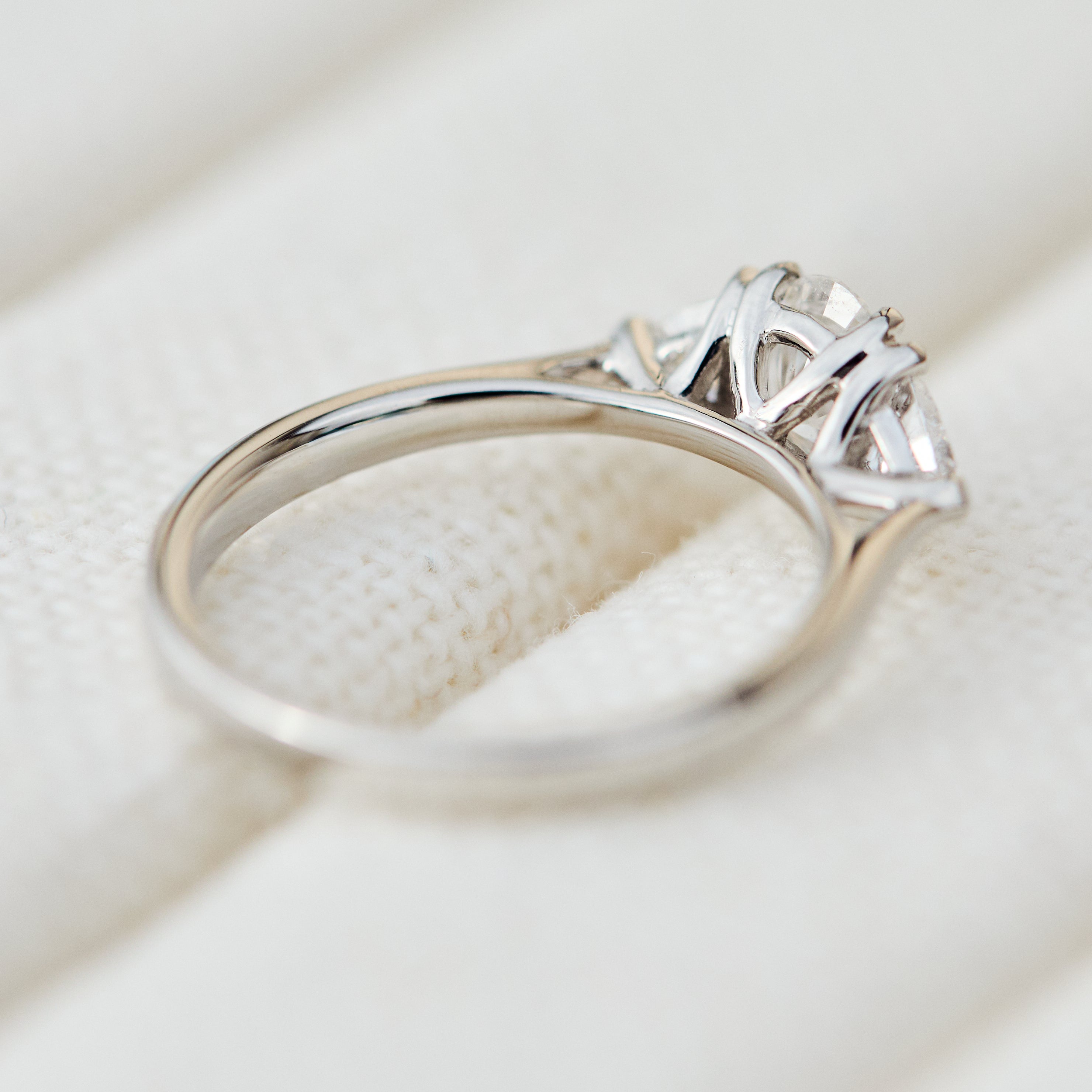 Oval Lab-Grown Engagement Ring Trilogy