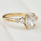 oval lab grown diamond ring