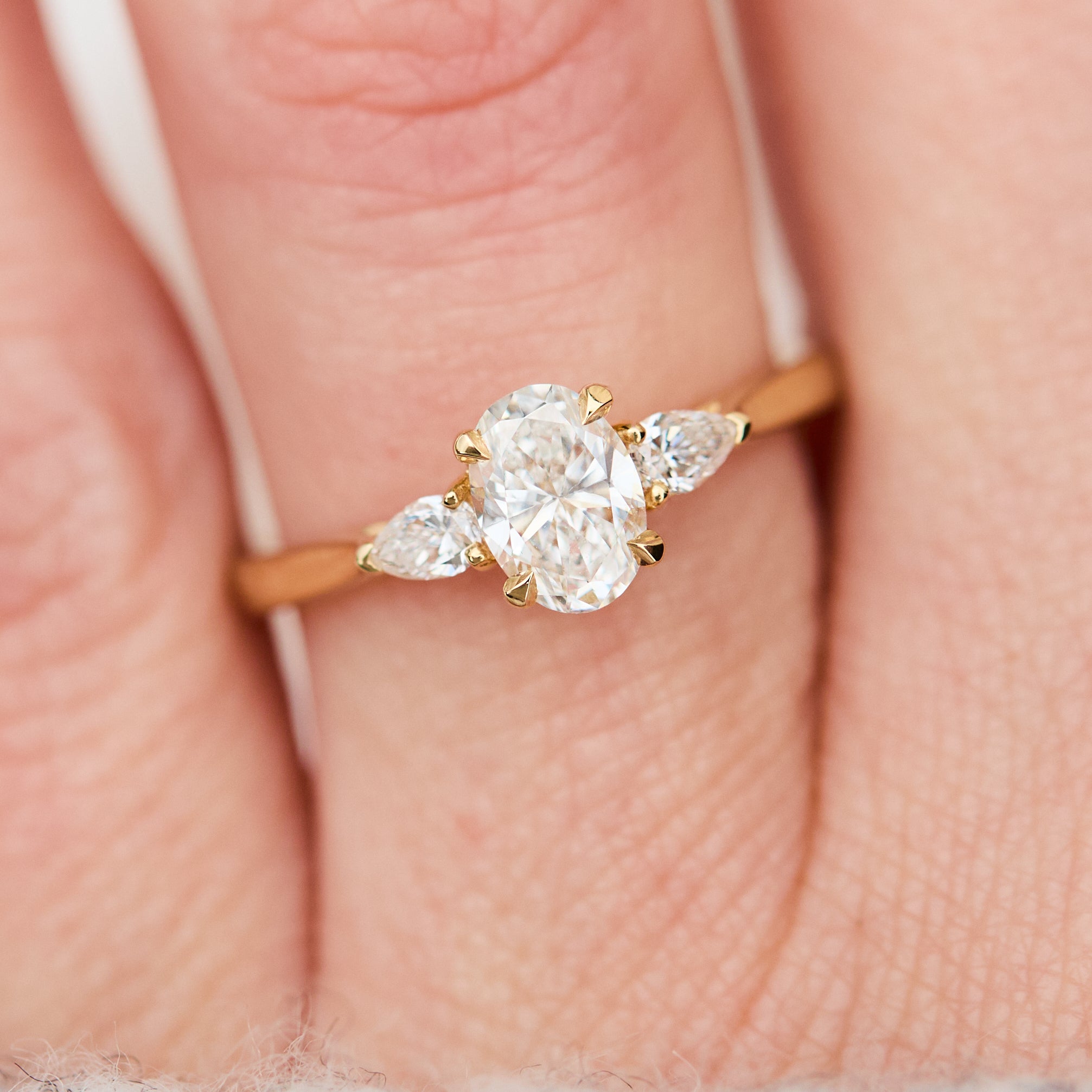 Oval Lab Grown Diamond Engagement Ring