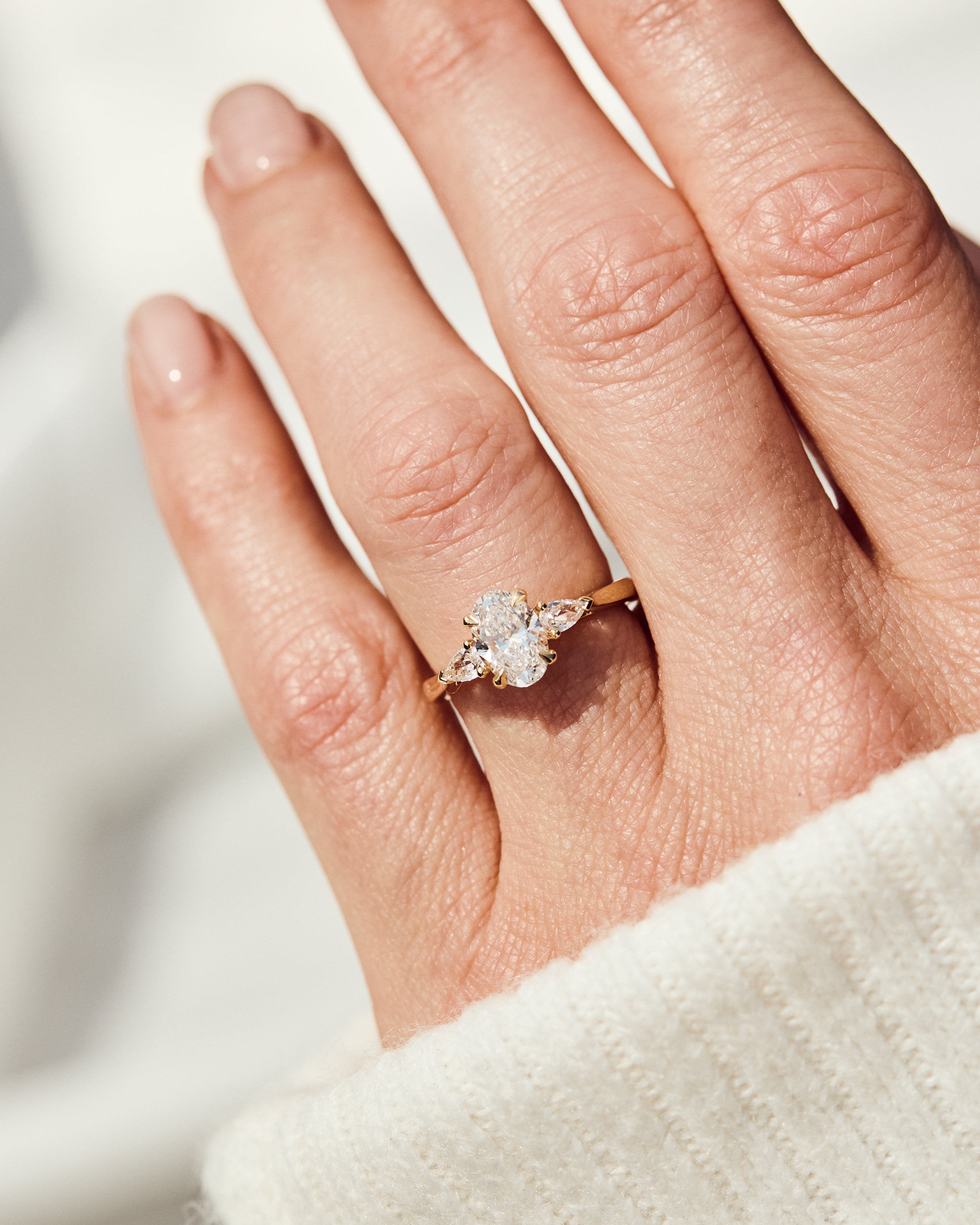 Oval Lab Grown Diamond Engagement Ring