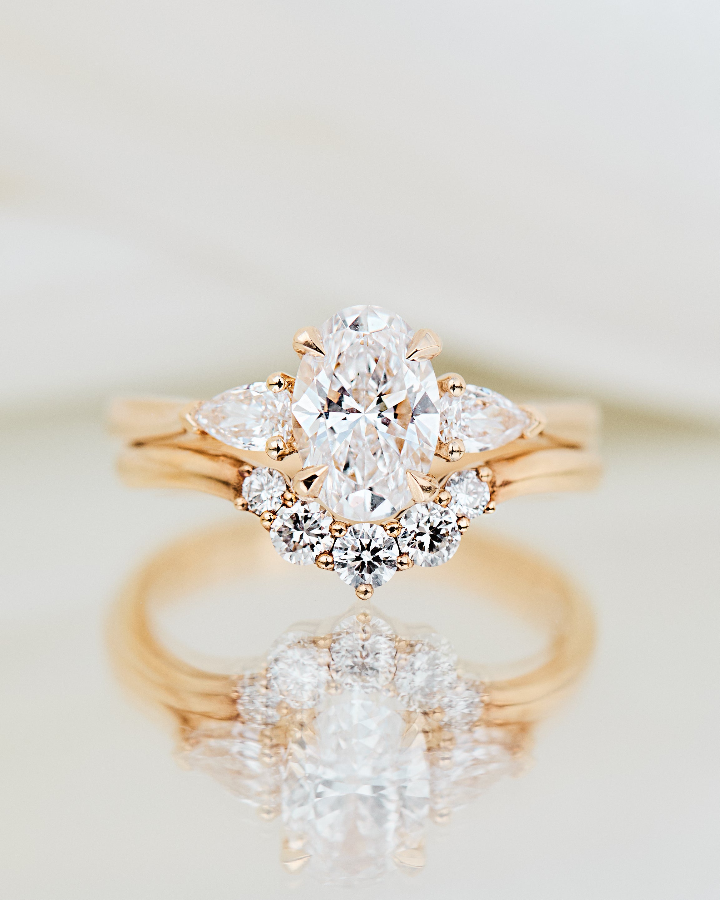 Oval Lab Grown Diamond Engagement Ring