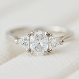 Oval Lab-Grown Engagement Ring Trilogy