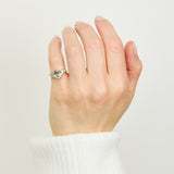 Oval Montana Mint Green Sapphire 
Engagement Ring, Cruz Setting