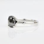 Salt and pepper engagement ring