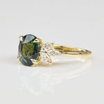 18ct Yellow Gold Oval Sapphire Engagement Ring