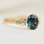 oval sapphire yellow gold diamond ring