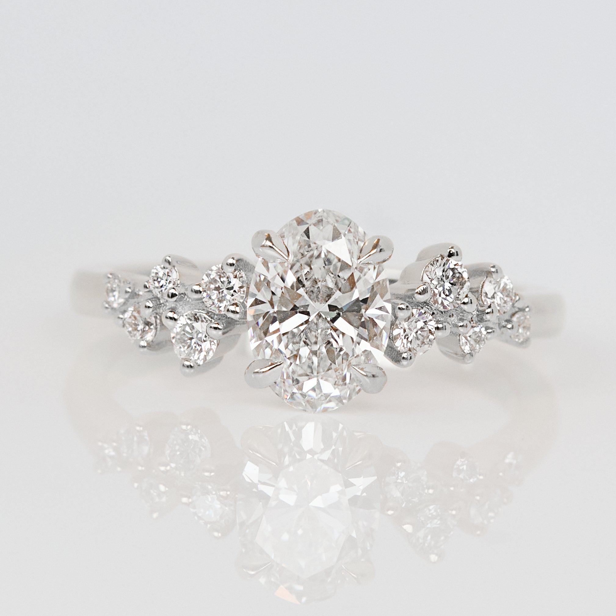 Oval Lab Grown Diamond Engagement Ring