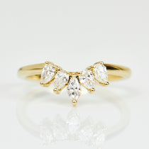 18ct yellow gold diamond wedding ring women