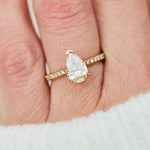 Pear Lab-Grown Diamond Engagement Ring