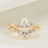 Pear Lab Grown Diamond Engagement Ring