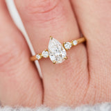 Pear Lab Grown Diamond Engagement Ring