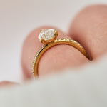 Pear Lab-Grown Diamond Engagement Ring