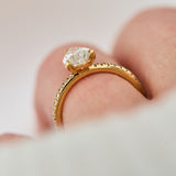 Pear Lab-Grown Diamond Engagement Ring