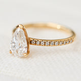 Pear Lab-Grown Diamond Engagement Ring
