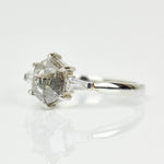 Salt and pepper engagement ring