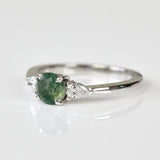 Coloured gemstone engagement rings