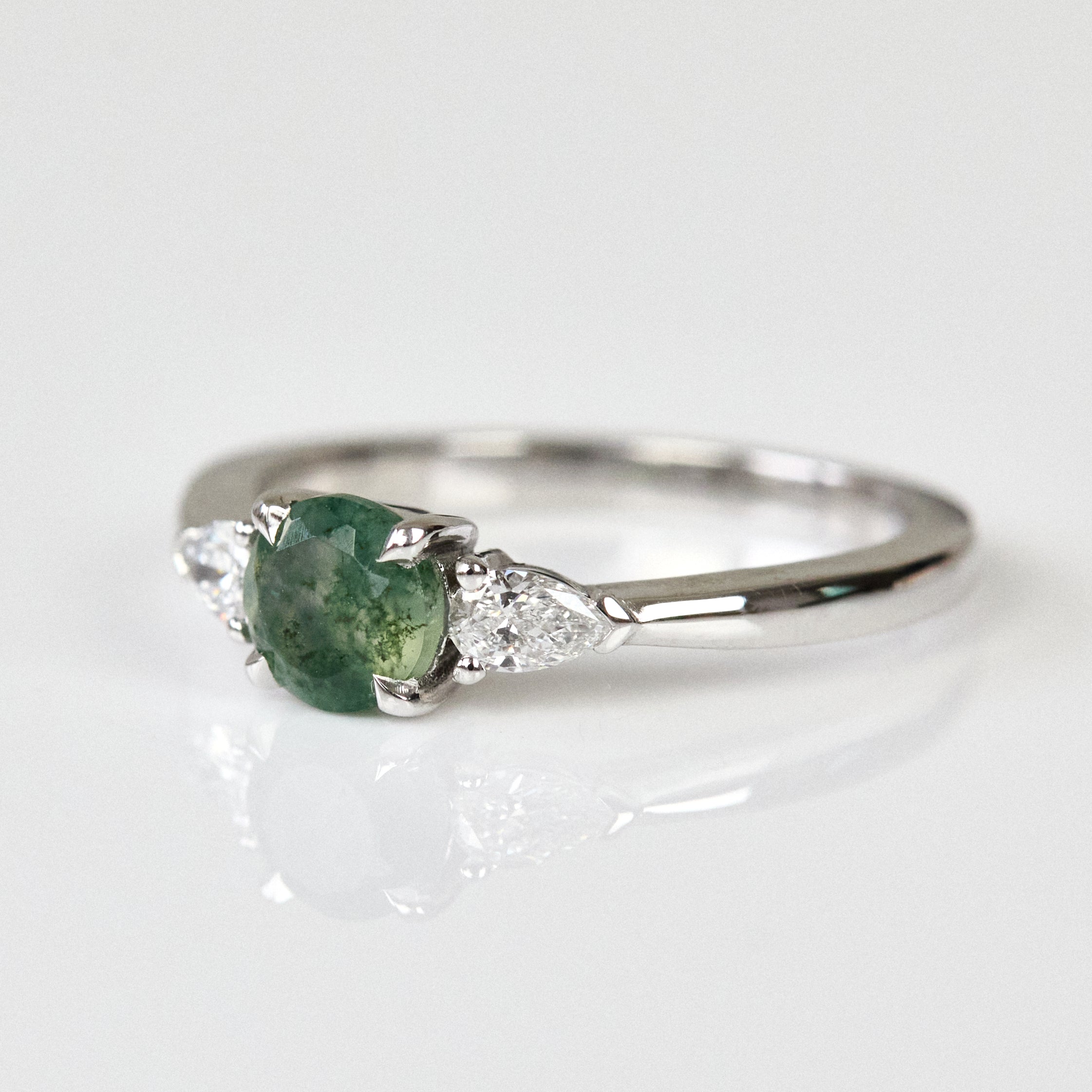 Coloured gemstone engagement rings