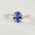 oval blue sapphire engagement ring