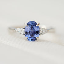 oval blue sapphire engagement ring