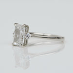 Platinum Radiant Cut Lab-Grown Diamond Engagement Ring