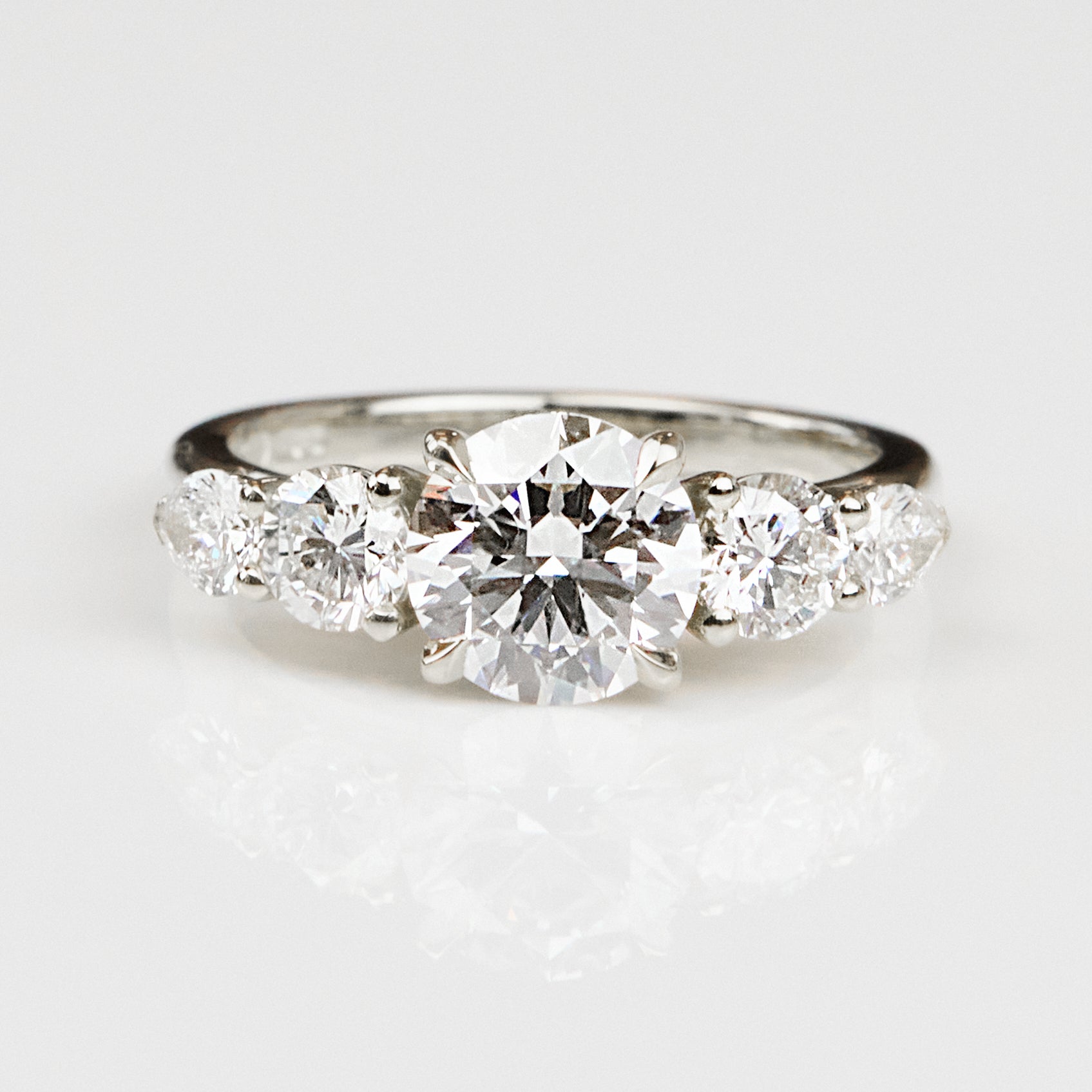 Round Lab Grown Diamond Engagement Ring