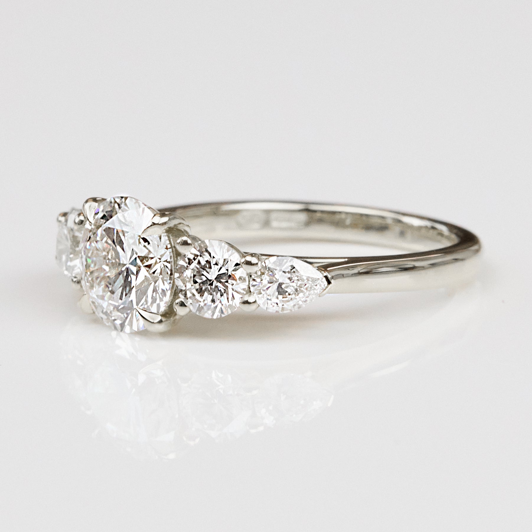 Round Lab Grown Diamond Engagement Ring