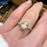 oval diamond platinum engagement ring 