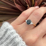 Teal sapphire rings