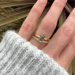 18ct yellow gold diamond wedding ring women