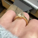 3ct Elongated Cushion Lab Grown Diamond Engagement Ring