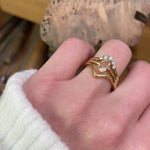 18ct yellow gold diamond wedding ring women