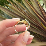 Coloured gemstone engagement rings