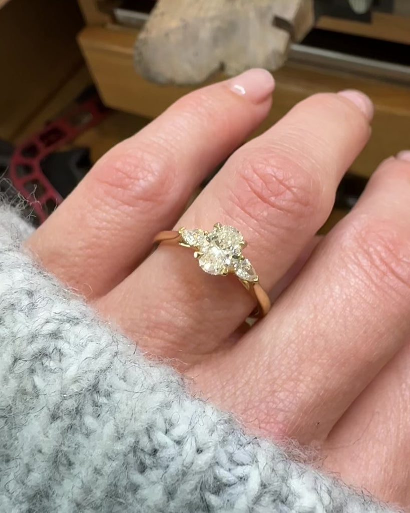 Oval Lab Grown Diamond Engagement Ring