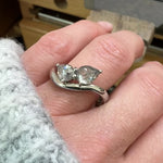 Salt and Pepper Diamond Engagement Ring
