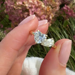 Heart & Pear Shape Natural Diamond Engagement Ring