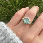 Coloured gemstone engagement rings