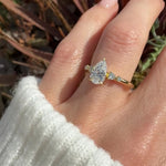 Pear Lab Grown Diamond Engagement Ring