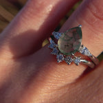 Coloured gemstone engagement rings