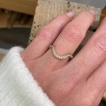 18ct rose gold diamond wedding ring women