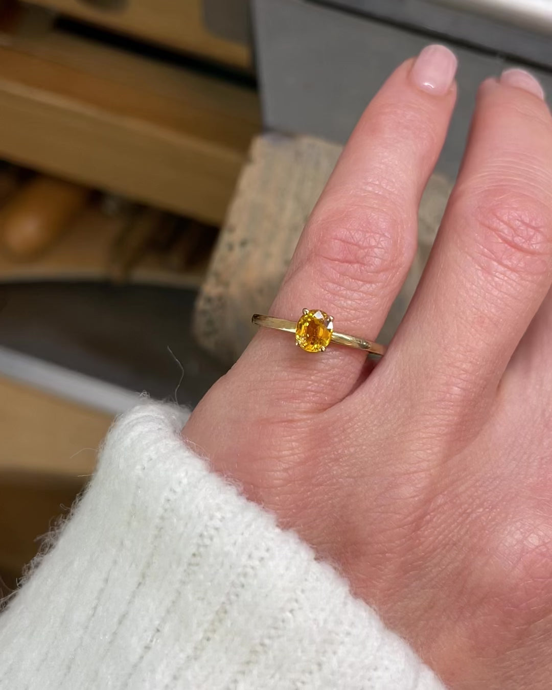 Sophia Perez Jewellery Rings Citrine Gold Ring
