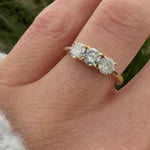 Round Brilliant Cut Salt and Pepper Diamond Engagement Ring