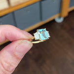Coloured gemstone engagement rings