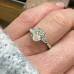 Oval Lab Grown Diamond Engagement Ring UK
