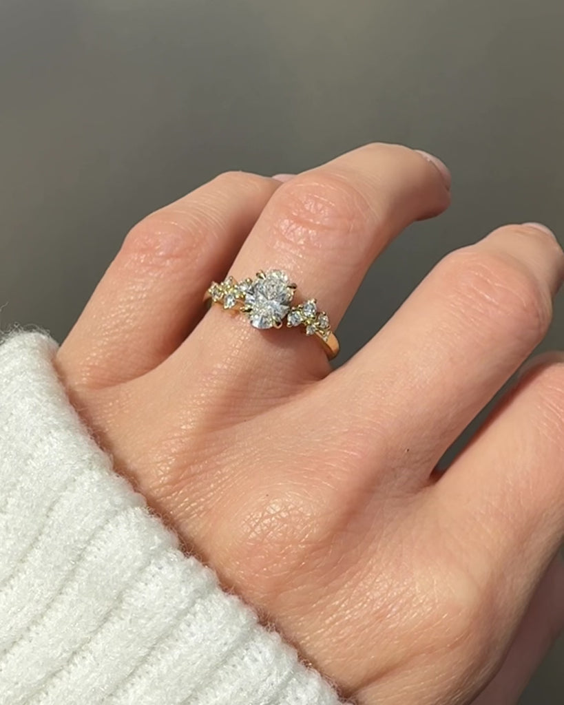 Oval Lab Grown Diamond Engagement Ring