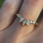 18ct yellow gold diamond wedding ring women
