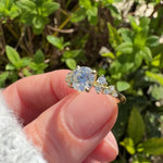 round brilliant cut lab grown diamond ring set in yellow gold