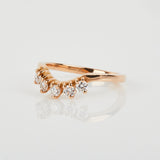 18ct rose gold diamond wedding ring women
