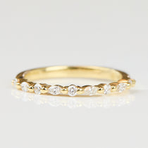 18ct yellow gold diamond wedding ring women